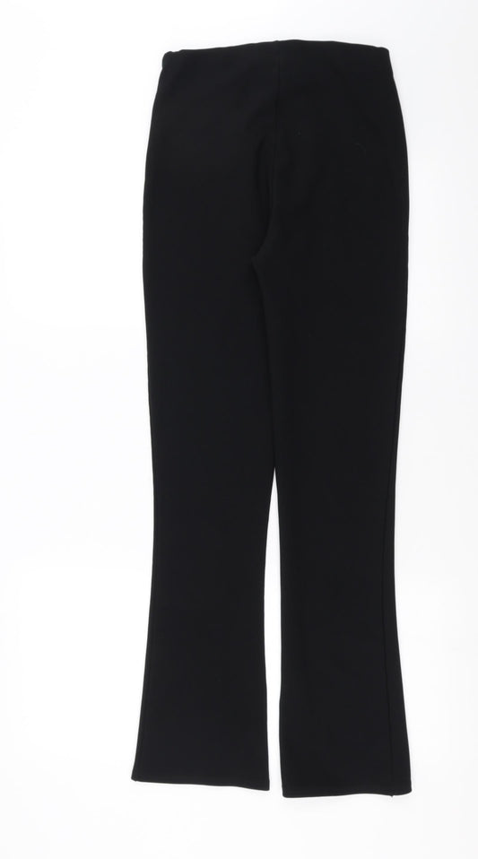 Preworn Womens Black Trousers Size 8 L30 in