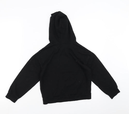 SheIn Girls Black Pullover Hoodie Size 8 Years - sorry im late i didnt want to come