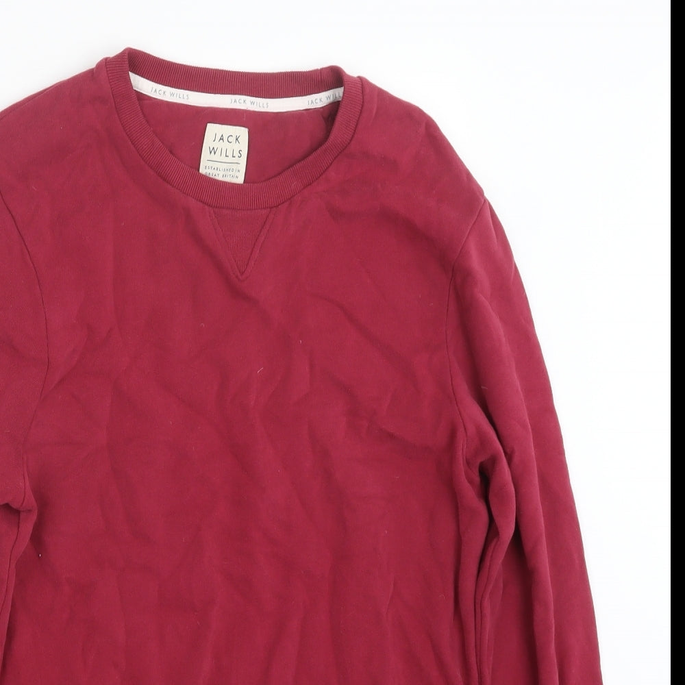 Jack Wills Mens Red   Pullover Jumper Size S