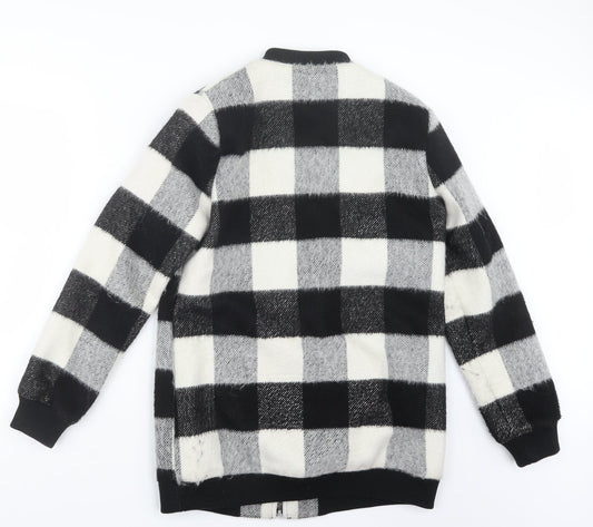 F&F Womens Black Check Jacket Size 10