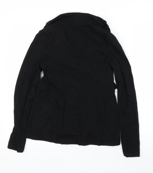 Seraphine Womens Black Rayon Cardigan Jumper Size 8