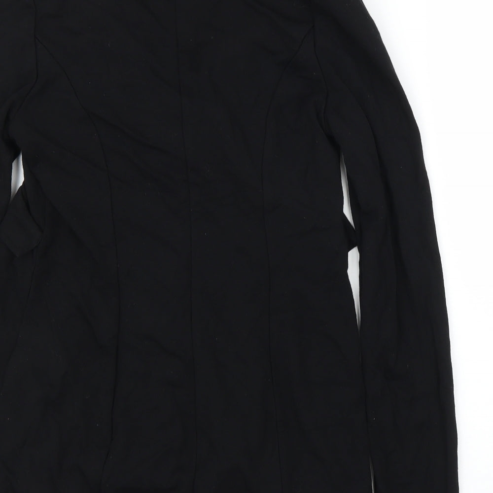 Seraphine Womens Black Rayon Cardigan Jumper Size 8
