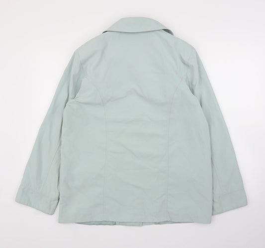 Klassik Womens Green Overcoat Jacket Size L