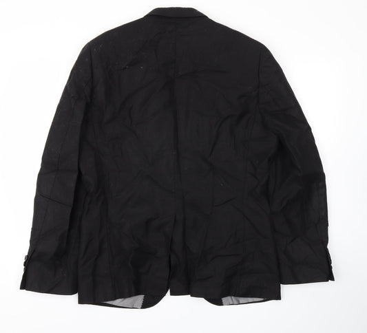 Butler and Webb Mens Black Jacket Blazer Size 40