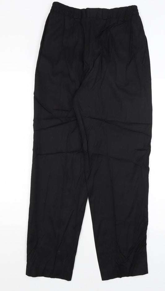 Primeur Womens Black Dress Pants Trousers Size 12 L28 in