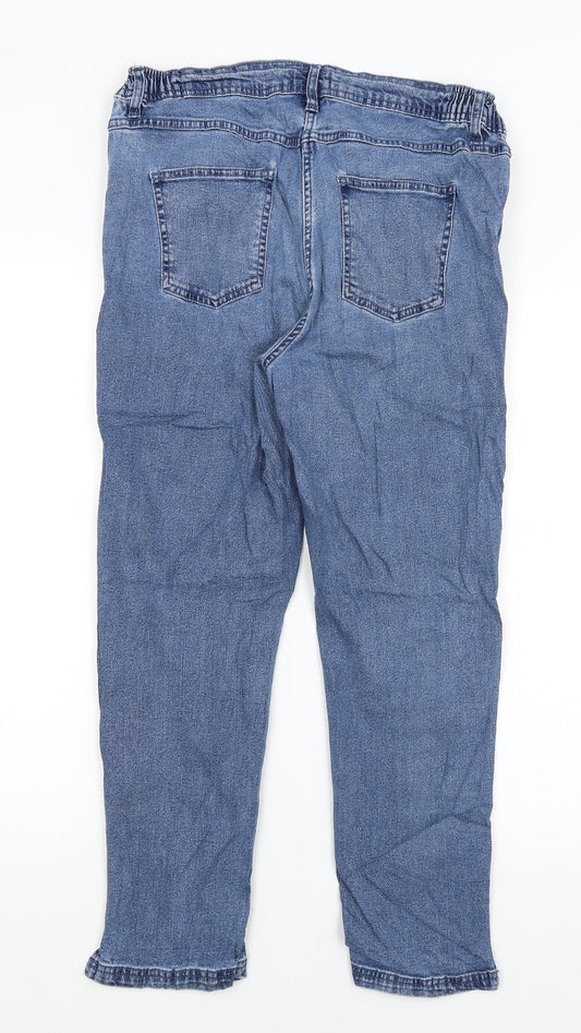 Atlas Womens Blue Straight Jeans Size 12 L24.5 in