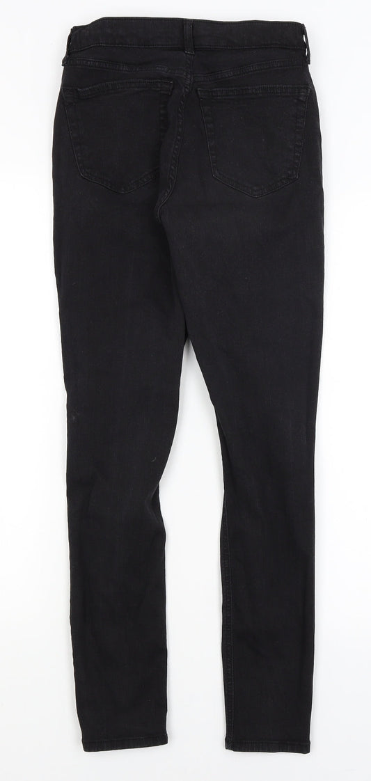 Topshop Mens Black Skinny Jeans Size 26 in L27 in
