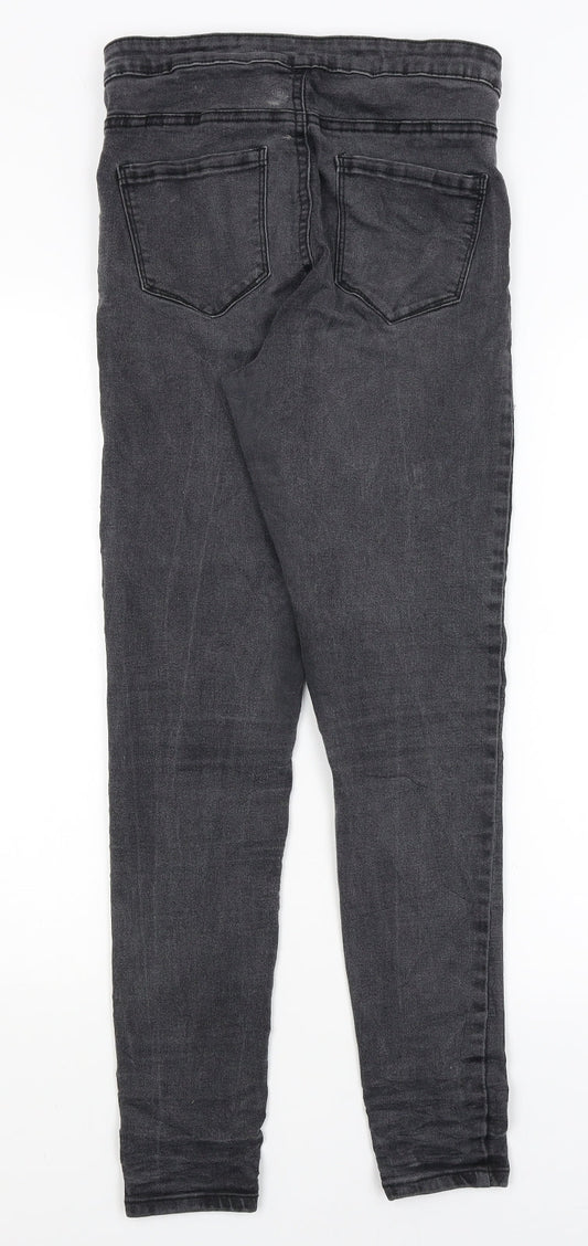 Denim Co Womens Black Skinny Jeans Size 12 L28.5 in