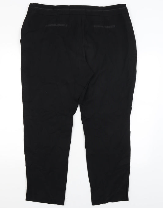 Very Womens Black Dress Pants Trousers Size 18 L28.5 in
