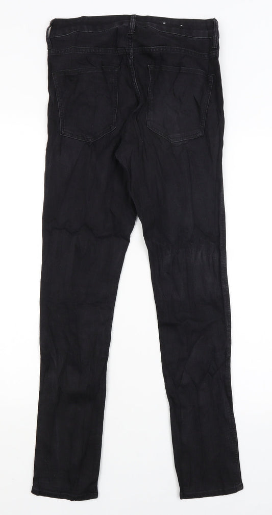 H&M Womens Black Skinny Jeans Size 8 L28 in