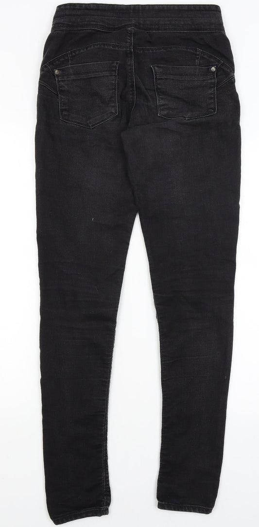 Denim Co Womens Black Skinny Jeans Size 8 L29.5 in