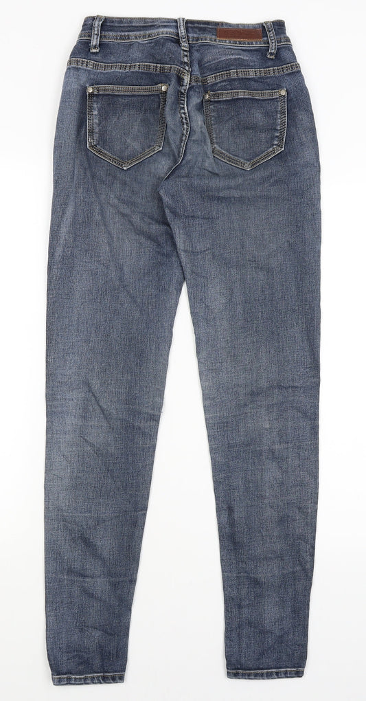 B.S. Denim Womens Blue Skinny Jeans Size 8 L30 in