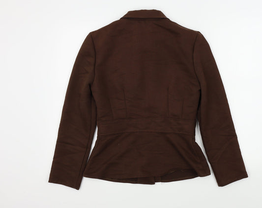 paraqon Womens Brown Jacket Size 10