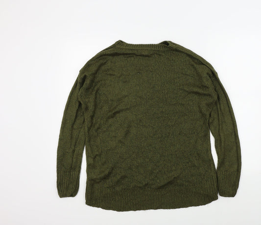 newlook Womens Green Pullover Jumper Size M