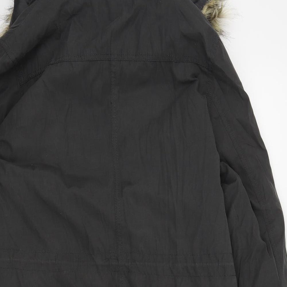 Peackocks Womens Grey Overcoat Coat Size 14