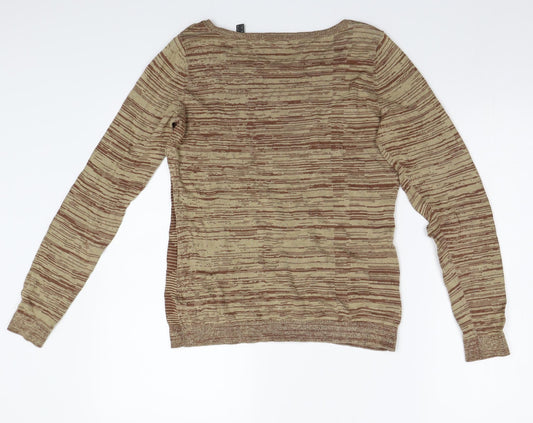 Preworn Womens Beige Pullover Jumper Size S