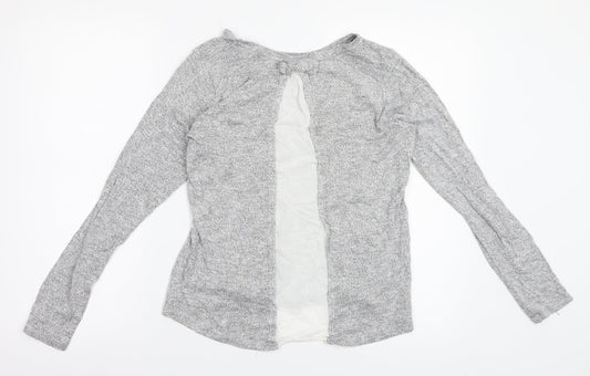 knitwear Womens Grey Basic Blouse Size M
