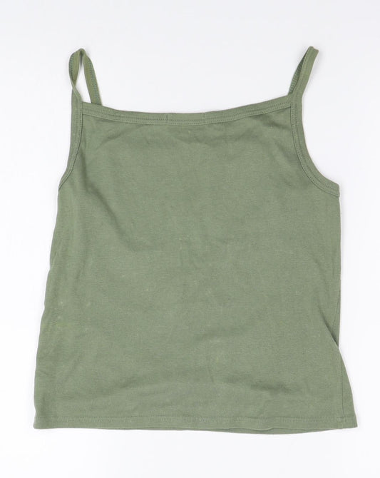 Marks and Spencer Womens Green Basic Tank Size 14