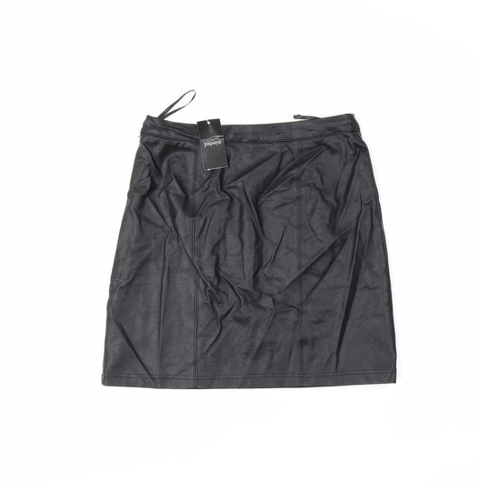 Papaya Womens Black Mini Skirt Size 10
