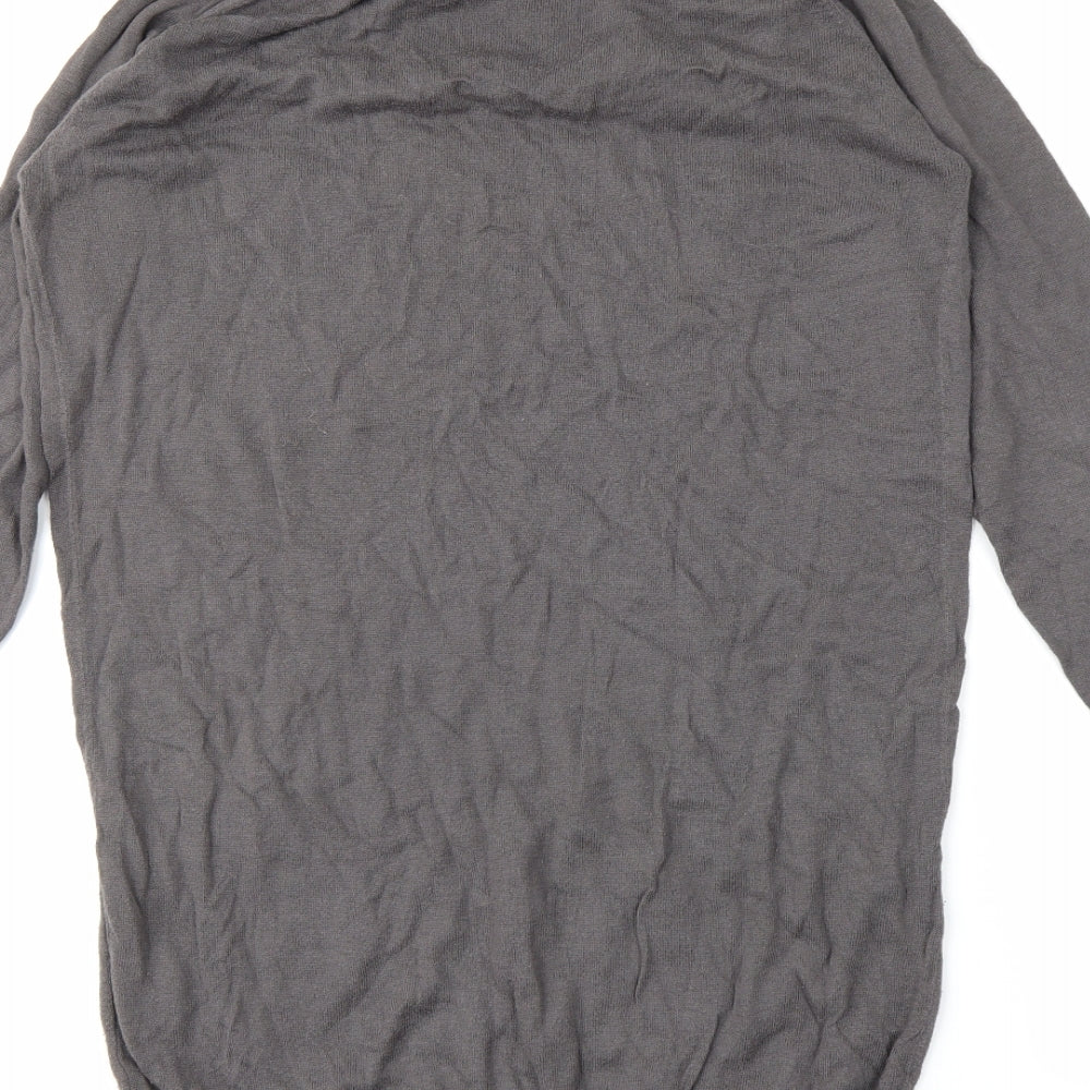 Preworn Womens Grey Tunic T-Shirt Size M