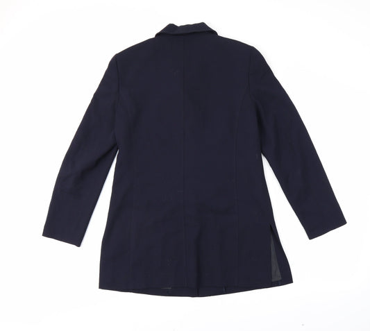 Bianca Womens Blue Jacket Blazer Size 8