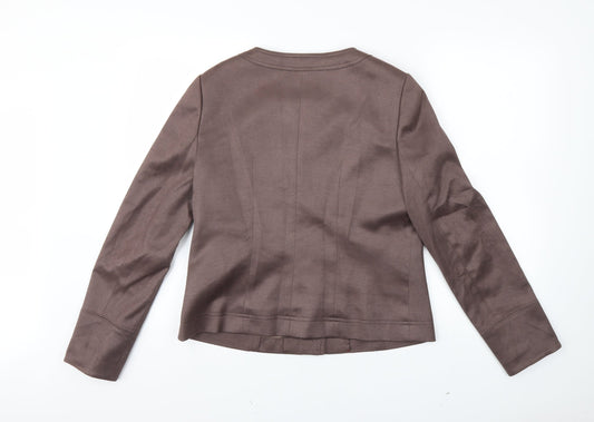 CC Womens Brown Jacket Coat Size 12