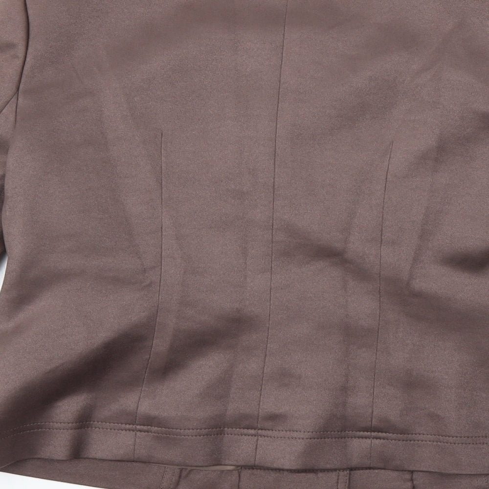 CC Womens Brown Jacket Coat Size 12