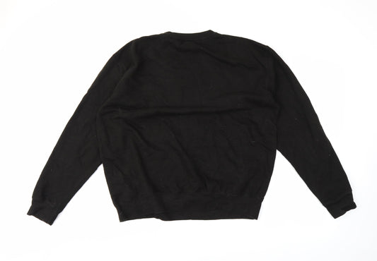 Preworn Womens Black Pullover Sweatshirt Size M