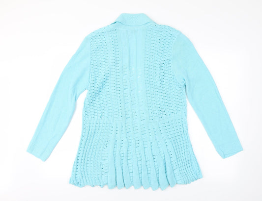 Pure & Natural Womens Blue Shrug Jumper Size M