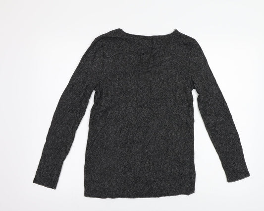Preworn Womens Grey Pullover Jumper Size S - Stars