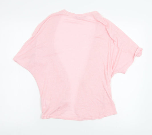 YD Girls Pink Cardigan Jumper Size 11-12 Years