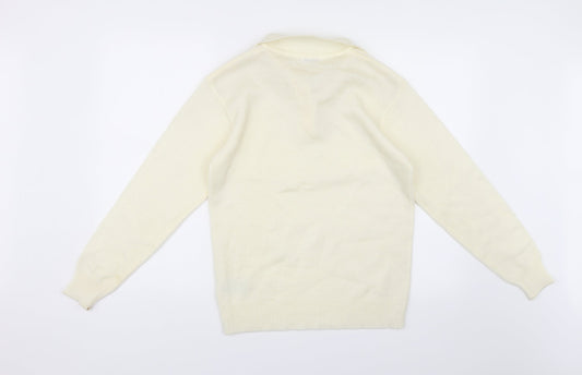 Damart Womens White Pullover Jumper Size 10