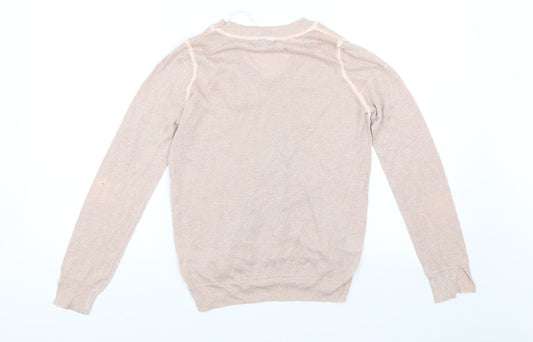 Mango Womens Pink Basic T-Shirt Size M