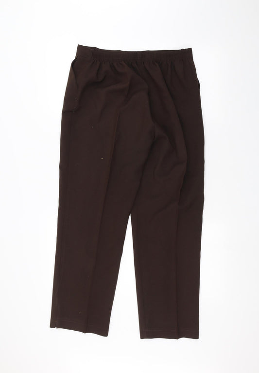 Preworn Womens Brown Trousers Size 16 L24 in