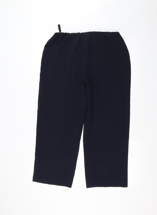 Isle Womens Blue Trousers Size 14 L22 in