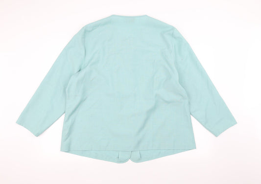 Richard Stump Womens Green Jacket Size 20