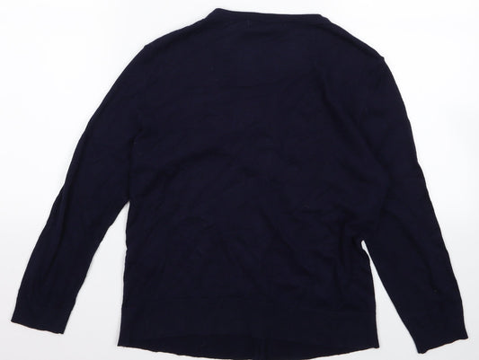 Preworn Womens Blue Cardigan Jumper Size M