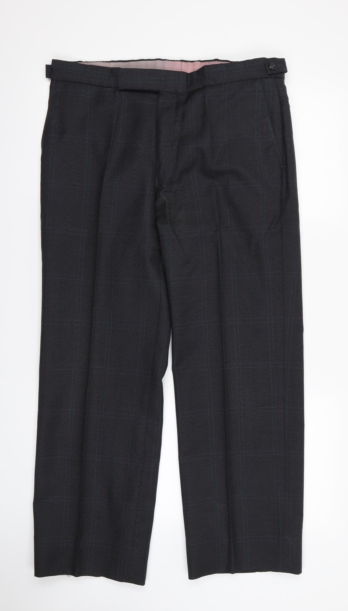 Dunn & Co Mens Grey Trousers Size 34 L24 in