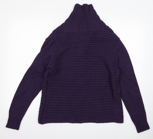 fabrizo Womens Purple Cardigan Jumper Size L