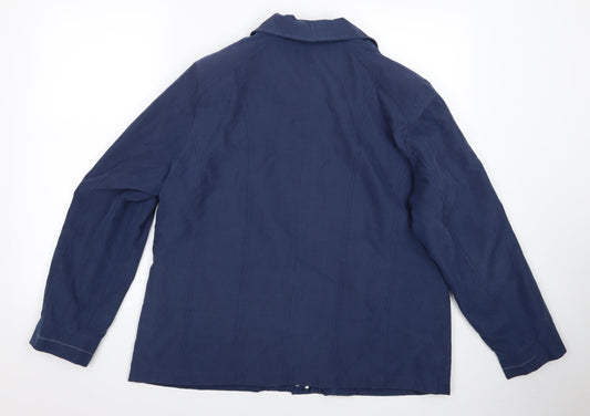 Finesse Womens Blue Jacket Size 16