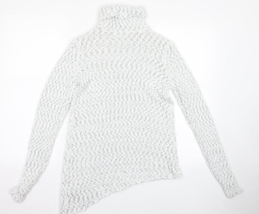 Preworn Womens White Pullover Jumper Size S