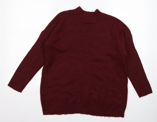 Peacocks Womens Red Pullover Jumper Size L