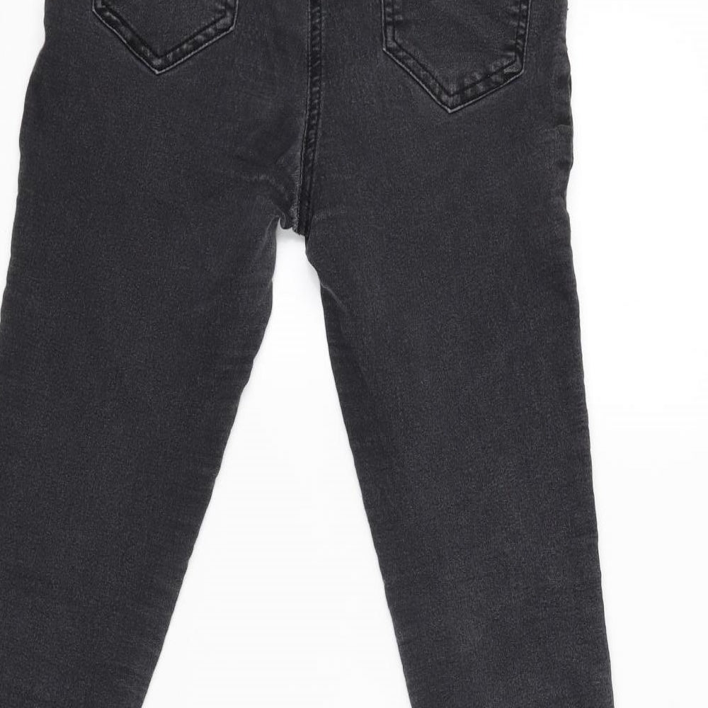 Brand and care label for Jojo Maman Bebe women’s black tapered jeans, size UK 10, 29-inch leg