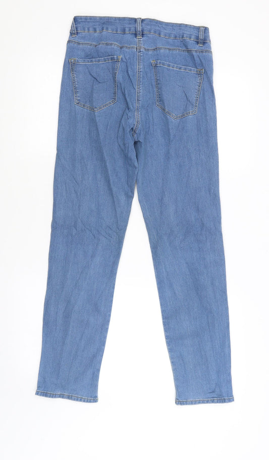 Bonmarché Womens Blue Skinny Jeans Size 12 L28 in