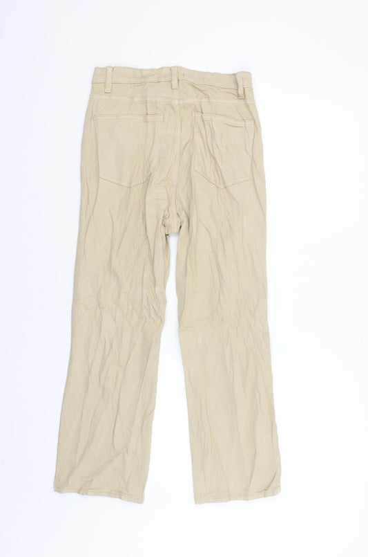 Lindex Womens Beige Chino Trousers Size 12 L26 in