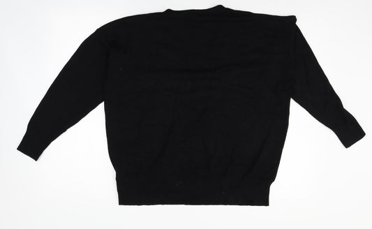 Capsule Womens Black Pullover Jumper Size 16