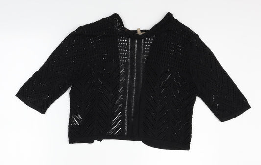 Soon Womens Black Cardigan Jumper Size 10