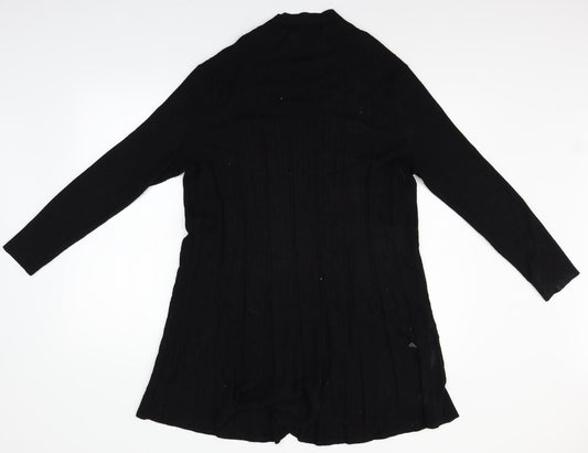 BM Womens Black Cardigan Jumper Size M