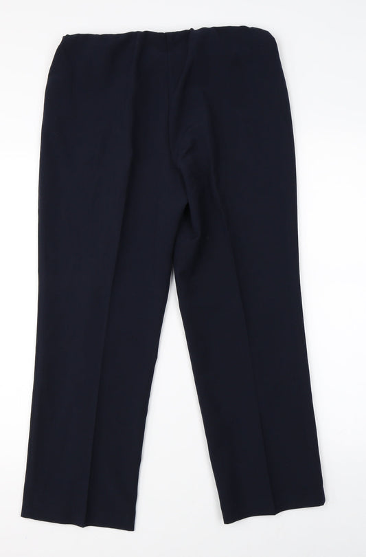 BM Collection Womens Blue Dress Pants Trousers Size 12 L23 in