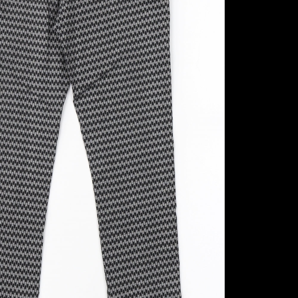 Red Herring Womens Multicoloured Herringbone Trousers Size 12 L25 in